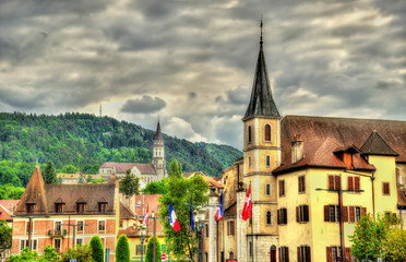 Naklejka premium Church of St Francois de Sales and Basilica of the Visitation in