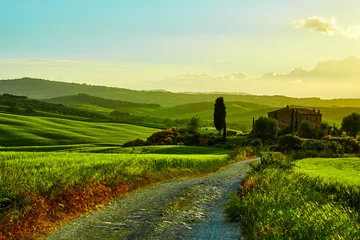 Schilderijen op glas Toscaanse heuvels © ZoomTeam