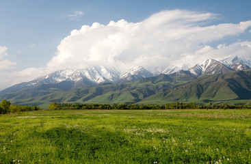 Asia landscape. Kyrgyzstan, Baitik