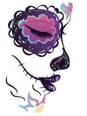 Day of Dead Girl Face