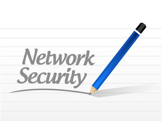 network security message sign concept