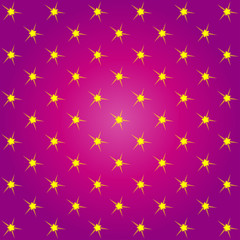 Vector pattern made with yellow stars