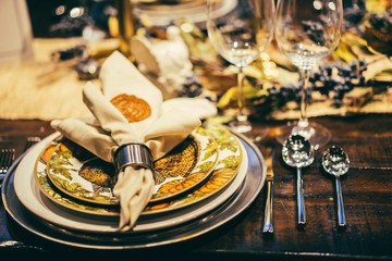 Thanksgiving table decorations