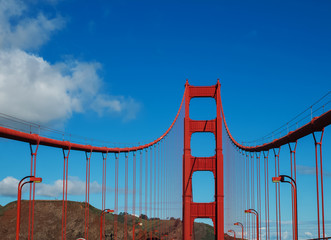A part of Golden Gate bridge