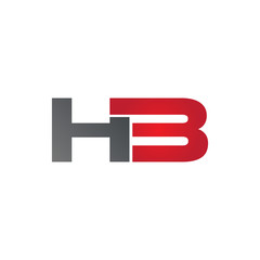 HB company linked letter logo red