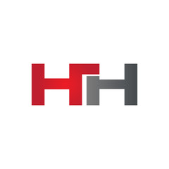 HH company linked letter logo red