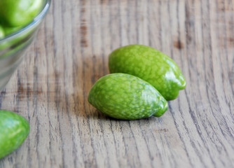 Olive verdi appena raccolte