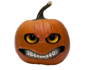 Comic Halloween jack-o-lantern pumpkin