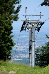 Ski lift on Bielsko-Biala (Poland)