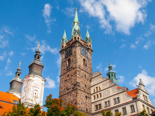 Black Tower and Town Hall in Klatovy