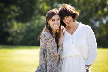 Fototapeta premium mother and daughter