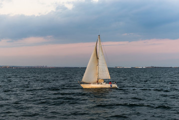 Obraz premium Yacht. Mediterranean Sea. Spain. 