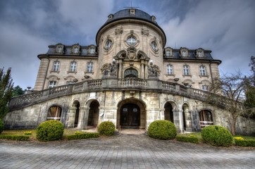 Fototapeta na wymiar Schlossfassade Craheim Unterfranken
