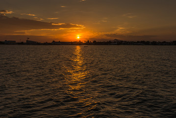 Fototapeta premium Sunset. Mediterranean Sea. Spain. 