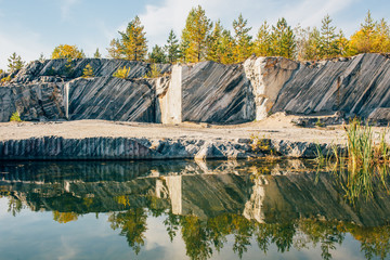 Marble quarry in Karelia, Ruskeala. Quarry found Alopeus pastor, began to be developed at the...