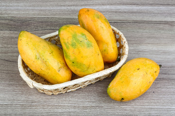 Ripe yellow mango
