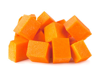 Pumpkin vegetable cube slice