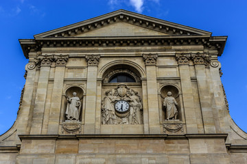 Fragment of Sorbonne edifice. Paris.