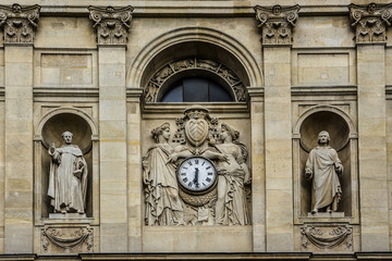 Fototapeta na wymiar Fragment of Sorbonne edifice. Paris.