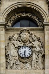 Fragment of Sorbonne edifice. Paris.