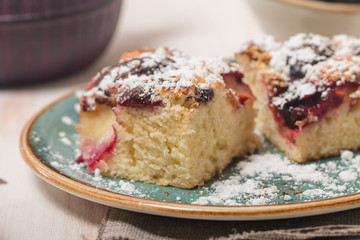 Portion of Plum Cake