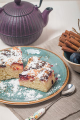 Portion of Plum Cake