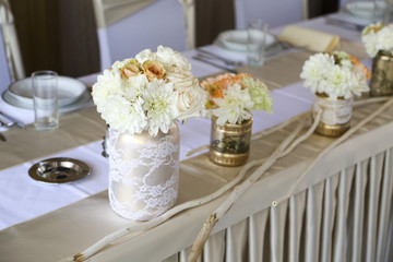 Wedding table decoration