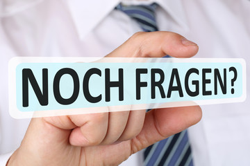 Business man Konzept mit Noch Fragen Antwort Problem Lösung