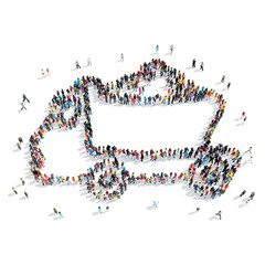 people  shape truck transportation