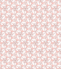 Fototapeta premium Floral Fine Seamless Vector Pattern