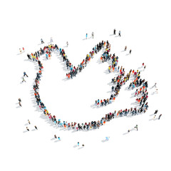group  people  shape  dove wedding