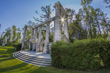 The greek stage monument at Guildwood Park in Scarborough.