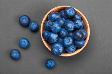 Fresh blueberries in bowl