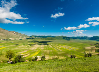 Fototapeta premium Beautiful mountain landscape in spring-like weather