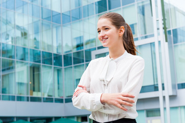 Young business woman portrait