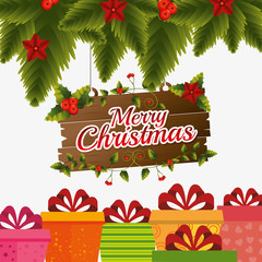 Merry christmas card design.