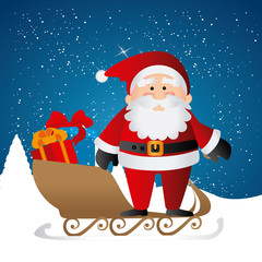 Merry christmas card design.