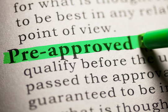pre-approved