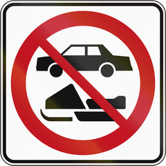 No Snowmobiles And Cars in Canada