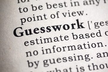 Obraz premium guesswork