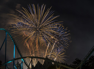 Canada Day fireworks celebration at Canada's Wonderland.