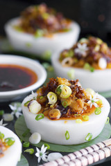 Chinese Rice Water Cakes also known as Chwee Kueh non sharpen file