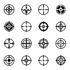 Vector Crosshair icon set