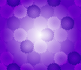 Spiral square patterns, Purple Design
