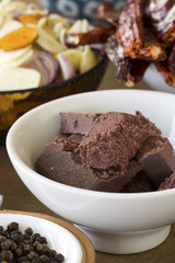 Balachan or Shrimp Paste; Non sharpened file