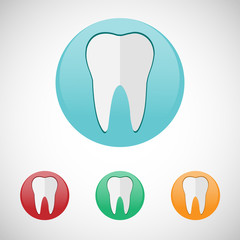 Teeth icon set.