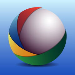 colored beach ball