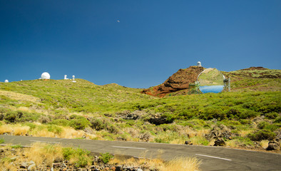 Astronomical observatory at the Roque de los Muchachos at La Palma, Canary Islands