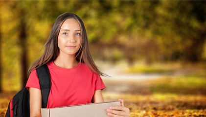 Naklejka premium Teenage Girl.