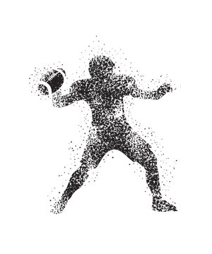 recommend clip art: American Football ball Star silhouette